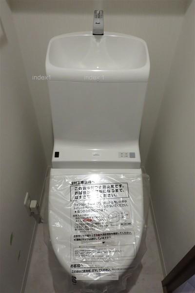 Toilet. Clean toilets with cleaning function