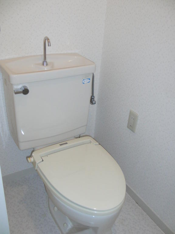 Toilet. With warm toilet