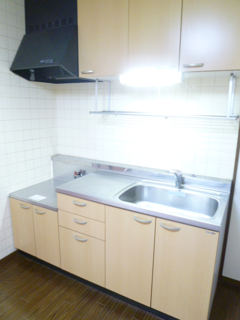 Kitchen. Two-burner gas stove installation Allowed