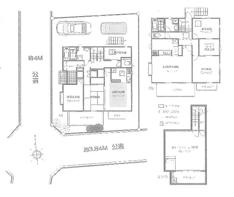 Floor plan. 109 million yen, 4LDK + S (storeroom), Land area 160.03 sq m , Building area 193.75 sq m basement