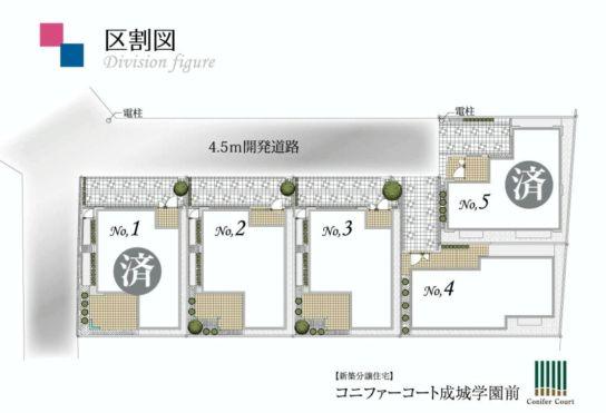 Compartment figure. 82,800,000 yen, 4LDK, Land area 104.57 sq m , Building area 104.24 sq m