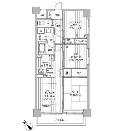 Floor plan. 2LDK + S (storeroom), Price 33,400,000 yen, Occupied area 61.65 sq m , Balcony area 6.79 sq m currently carpentry work in! Indoor preview is available!