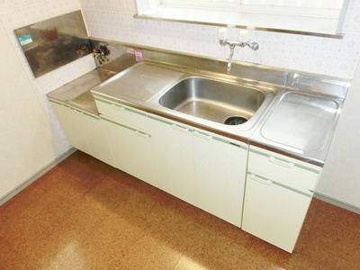 Kitchen. Two-burner gas stove is installed Allowed wide kitchen