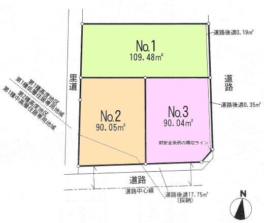 Compartment figure. Land price 49,800,000 yen, Land area 109.48 sq m compartment view