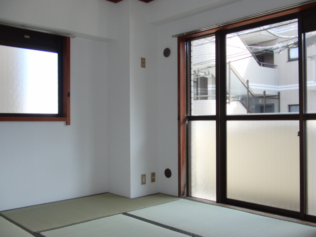 Living and room. Japanese-style room Two-sided lighting Sunny