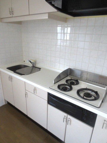 Kitchen. Three-necked gas stove system Kitchen