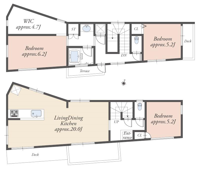 Floor plan. (3), Price 89,800,000 yen, 3LDK, Land area 125 sq m , Building area 99.72 sq m
