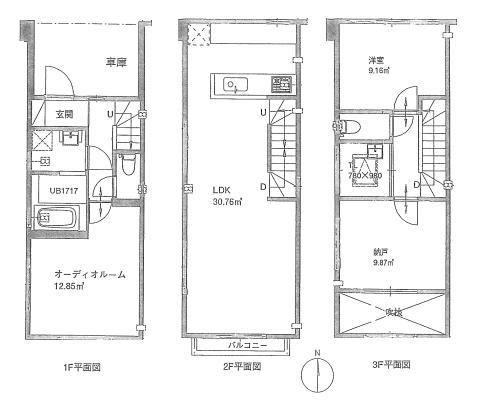 Floor plan. 49,800,000 yen, 3LDK, Land area 56.84 sq m , Building area 92.8 sq m spacious 3LDK, Wife is a floor plan of also happy face-to-face kitchen!