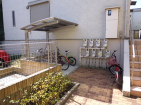 Other common areas. Bicycle parking is roofed