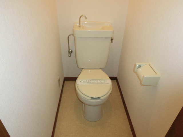 Toilet. It is a toilet with a clean