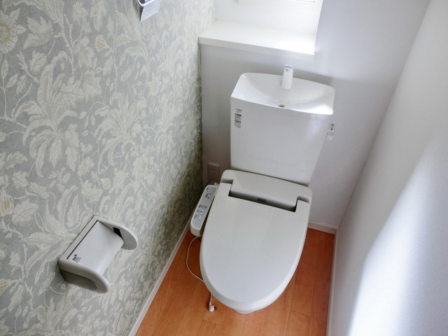 Toilet. There is a toilet of cleanliness with a bidet