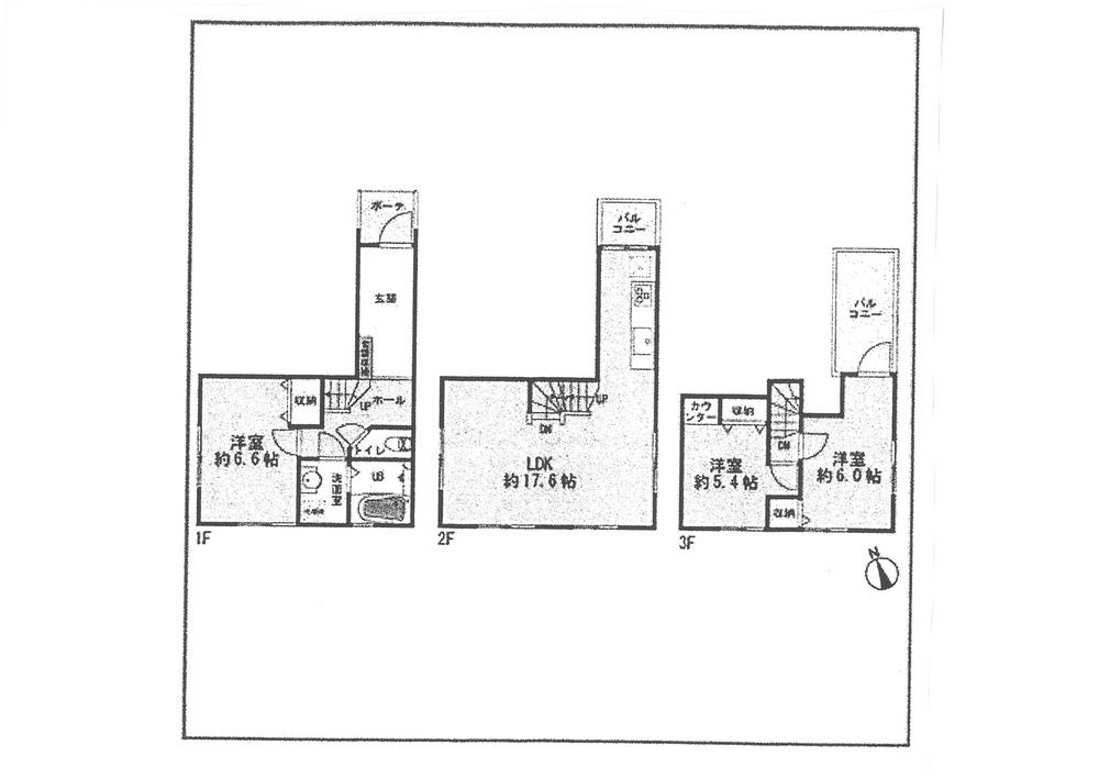 Floor plan. 55 million yen, 3LDK, Land area 64.16 sq m , It is a building area of ​​82.96 sq m very beautiful to your.