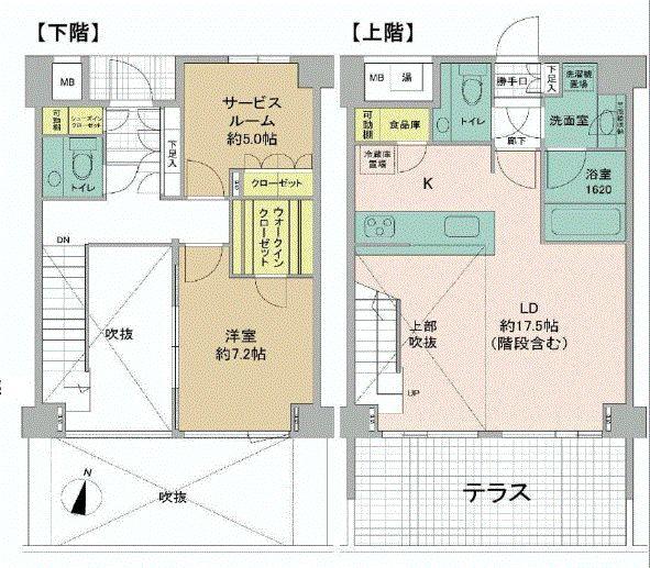 Floor plan. 1LDK+S, Price 88 million yen, Occupied area 88.12 sq m