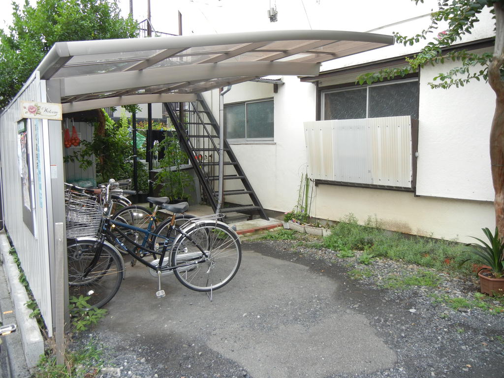 Other Equipment. There are bicycle parking lot with a roof!