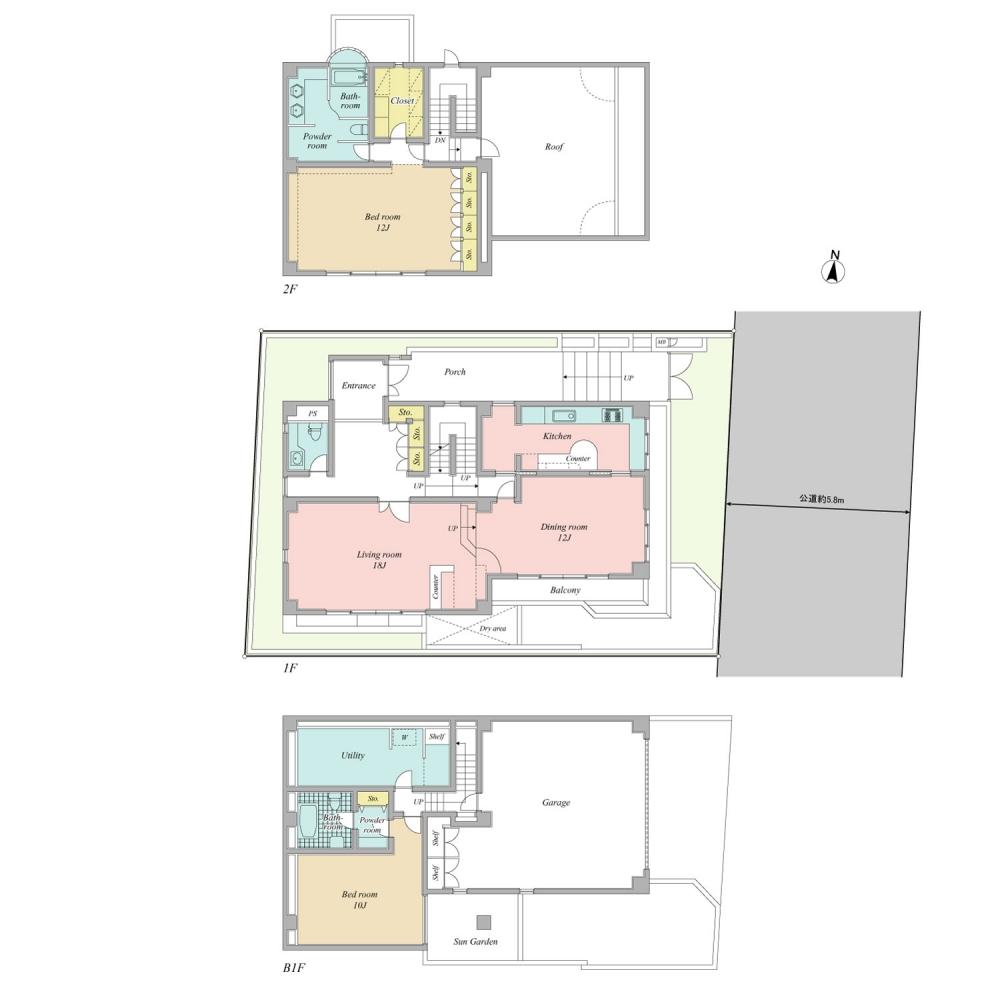 Floor plan. 100 million 89 million yen, 2LDK + S (storeroom), Land area 230.16 sq m , Building area 278.33 sq m