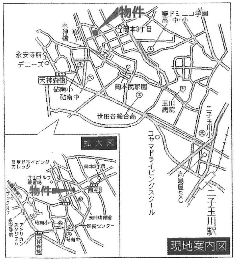 Other. Local guide map A quiet residential area