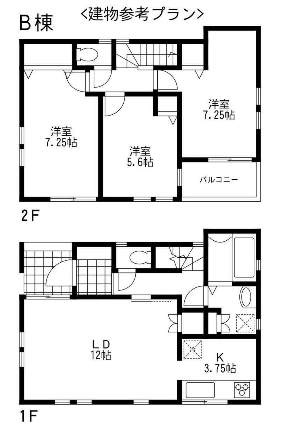 Building plan example (floor plan). Building plan example