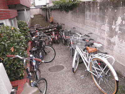 Other common areas. Bicycle parking space