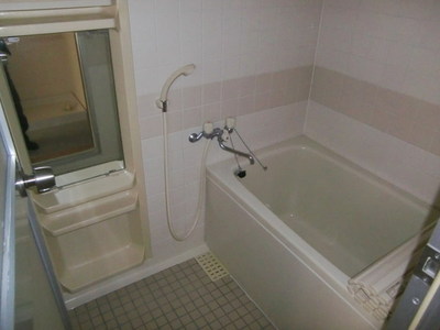 Bath. Bathroom with reheating hot water supply