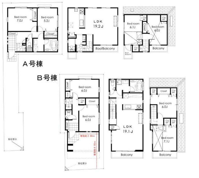 Floor plan. 64,800,000 yen, 4LDK, Land area 83.36 sq m , Building area 100.81 sq m