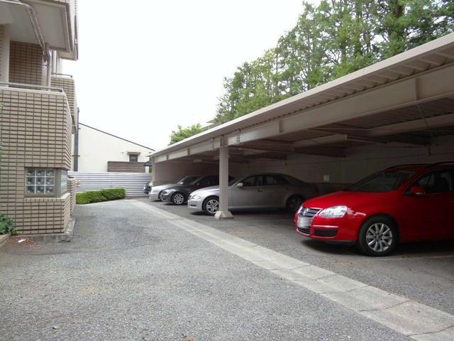 Parking lot. Common areas