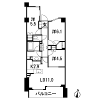 Floor: 3LDK + WIC, the occupied area: 67.75 sq m, Price: 53,900,000 yen, now on sale
