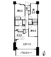 Floor: 3LDK, occupied area: 68.92 sq m, Price: 60,500,000 yen, now on sale