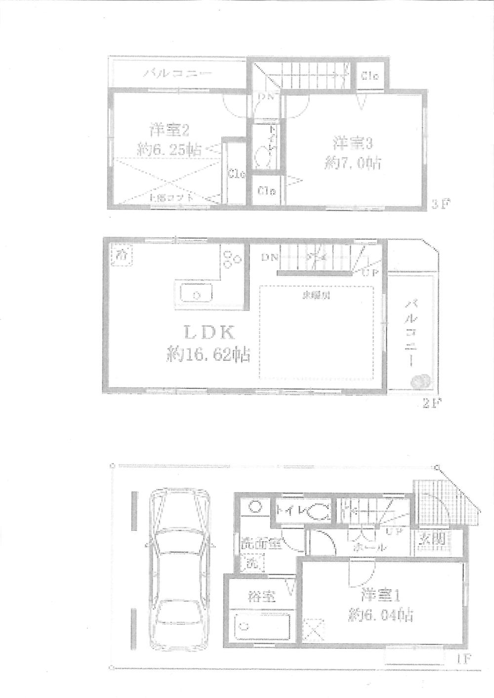 Floor plan. 59,900,000 yen, 3LDK, Land area 53.3 sq m , Building area 91.32 sq m floor plan