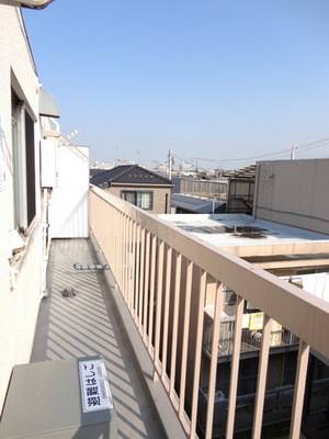 Balcony. Balconies with views on the top floor