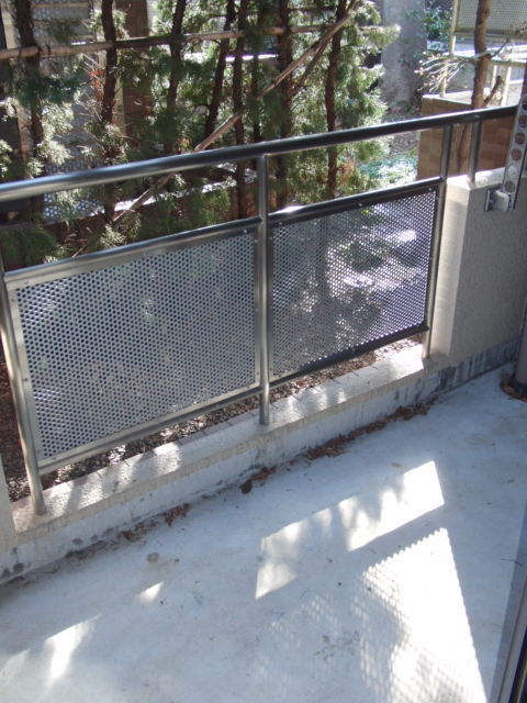 Balcony. Sunny With electric shutter shutters