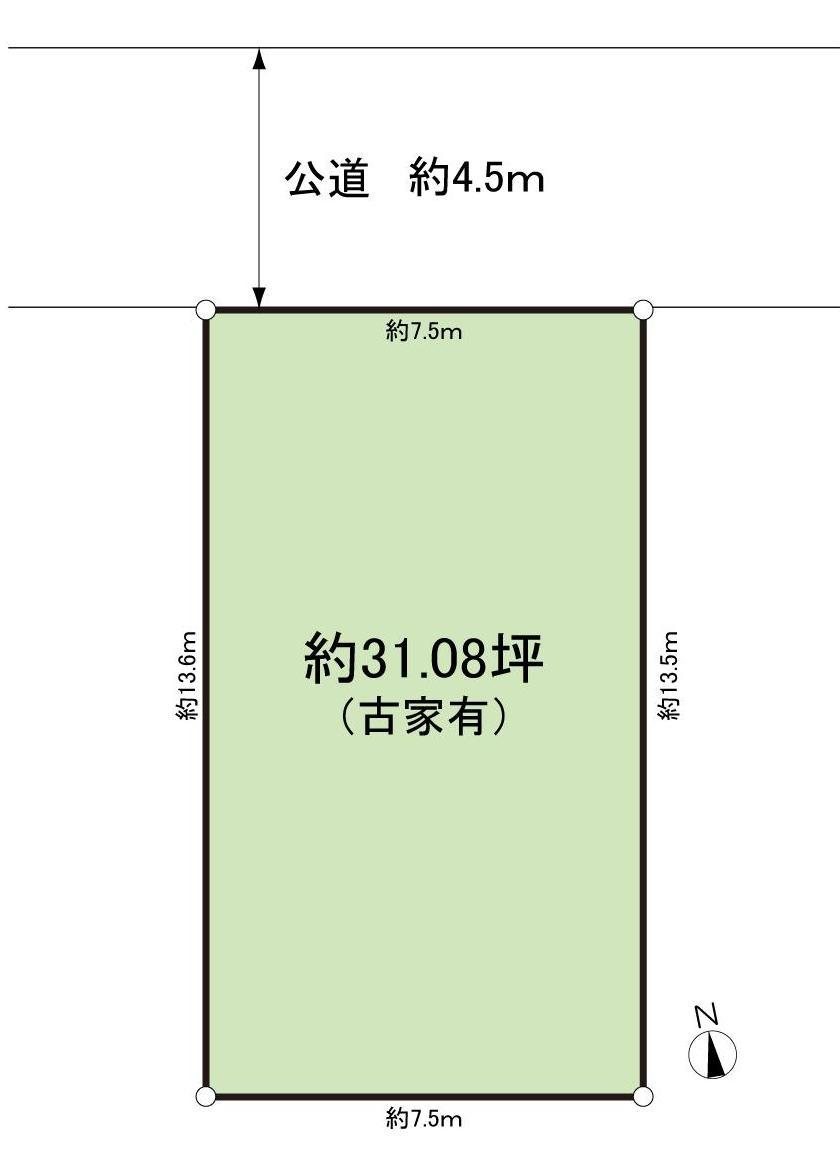 Compartment figure. Land price 59,800,000 yen, Land area 102.77 sq m ◎ shaping land