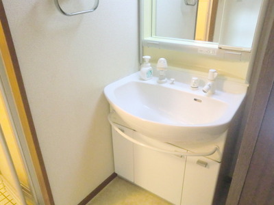 Washroom. It is a convenient independent washbasin