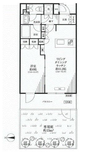 Floor plan. 1LDK, Price 27,800,000 yen, Footprint 40.7 sq m