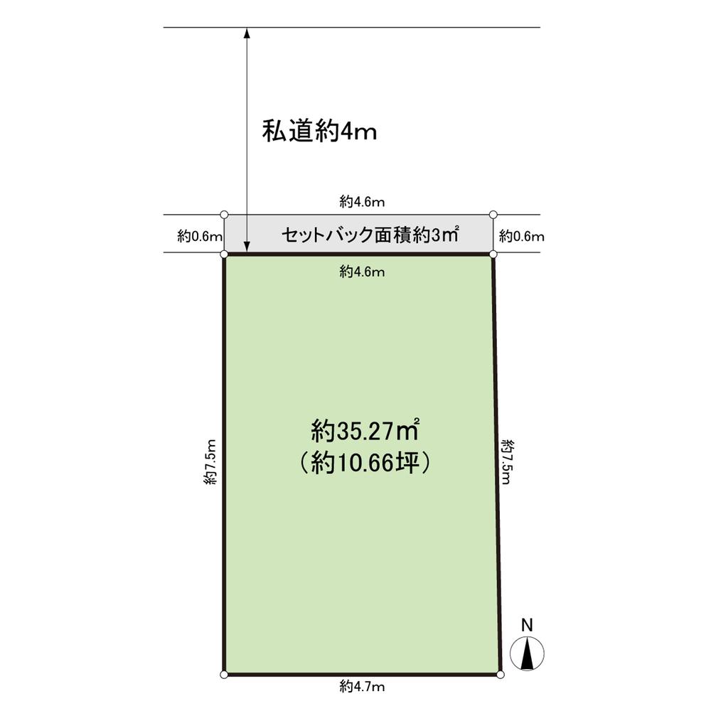 Compartment figure. 43,800,000 yen, 2LDK, Land area 38.27 sq m , Building area 60.94 sq m   ■ A quiet residential area