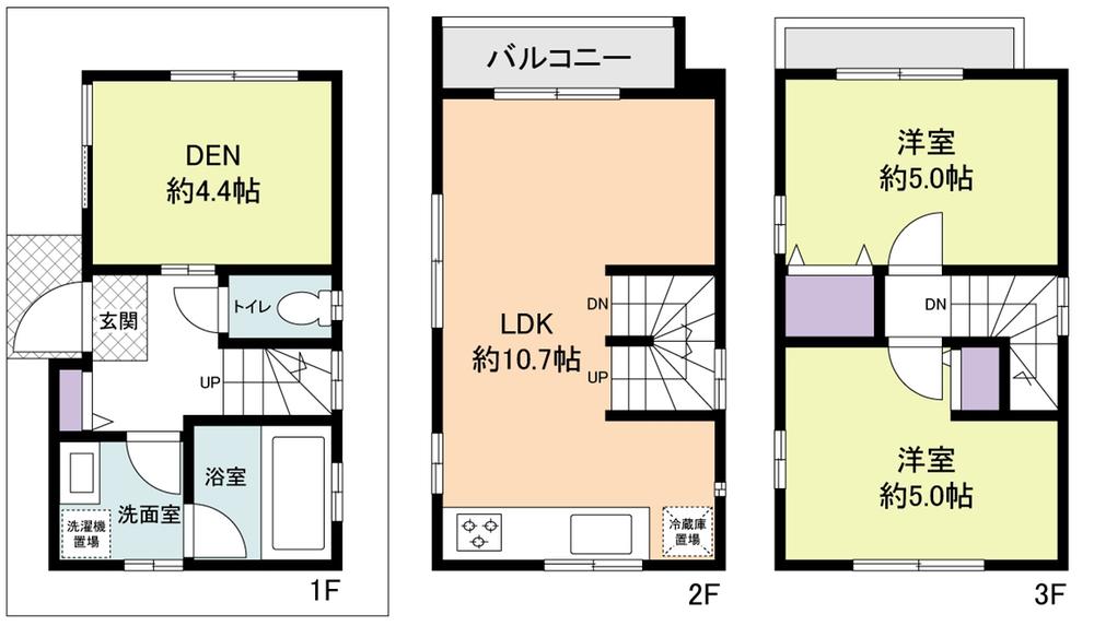 Floor plan. 43,800,000 yen, 2LDK, Land area 38.27 sq m , Building area 60.94 sq m   ■ Building of presentation, Upon you.