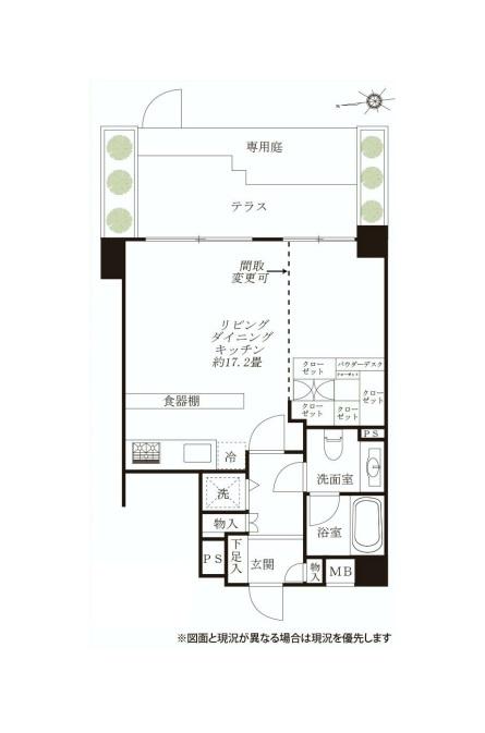 Floor plan. Price 34,500,000 yen, Occupied area 43.39 sq m