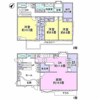 Floor plan. Floor plan of the entire room southeast