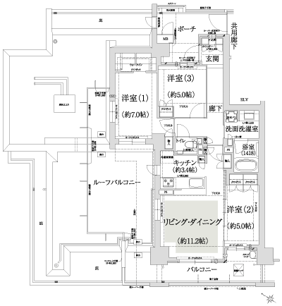 Floor: 3LDK + WIC, the occupied area: 77.89 sq m, Price: 74,460,000 yen, now on sale