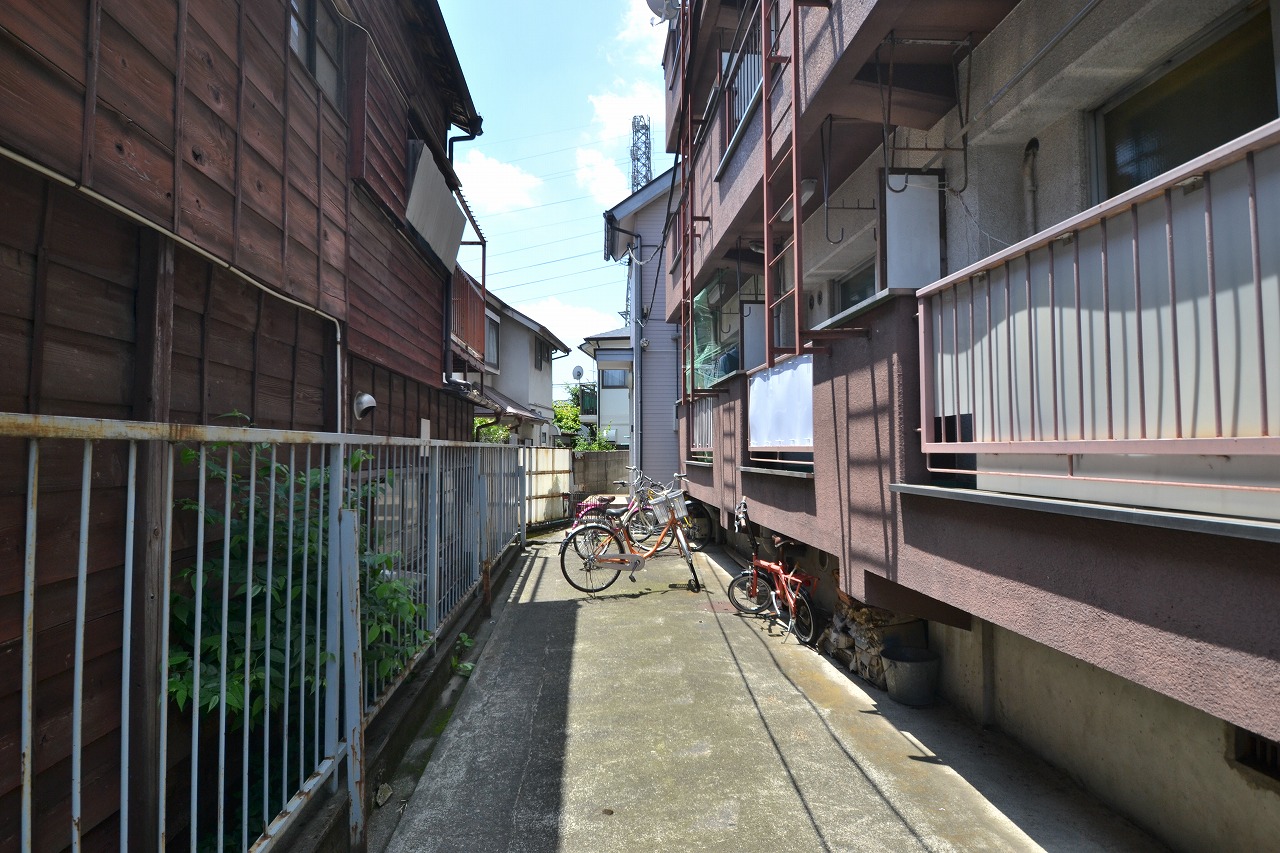 Parking lot. Bicycle parking space