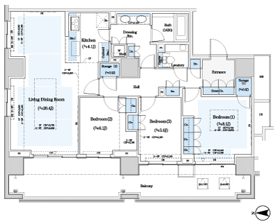 Floor: 3LD ・ K + 2ST, occupied area: 105.2 sq m, Price: 100 million 16.8 million yen ・ 100 million 21.5 million yen, currently on sale