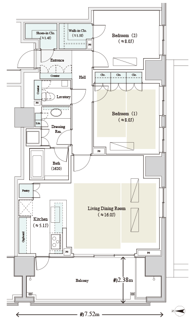 Floor: 2LD ・ K + WIC + SIC, the occupied area: 89.04 sq m, Price: 97,800,000 yen, now on sale
