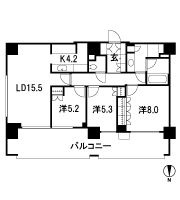 Floor: 3LD ・ K, the occupied area: 88.83 sq m, Price: 97,200,000 yen, now on sale