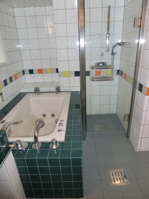 Bath. There is a shower room