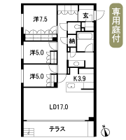 Floor: 3LDK + SIC + N, the occupied area: 95.71 sq m, Price: 100 million 17,668,010 yen, now on sale