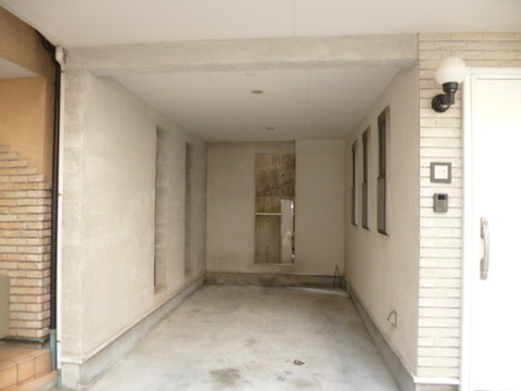 Parking lot. Built-in parking lot