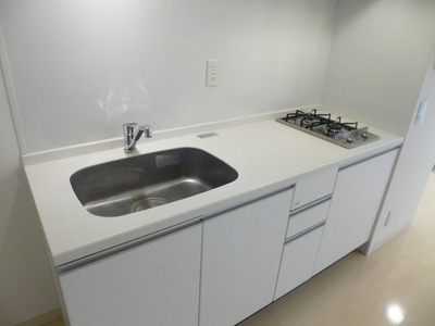 Kitchen. Two-burner gas stove with a kitchen