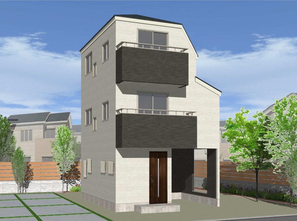 Rendering (appearance). (Building 2) Rendering  [Two-sided balcony] In Easy comfortable your laundry daily