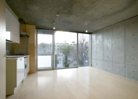 Living and room. Reference photograph, Concrete driving range