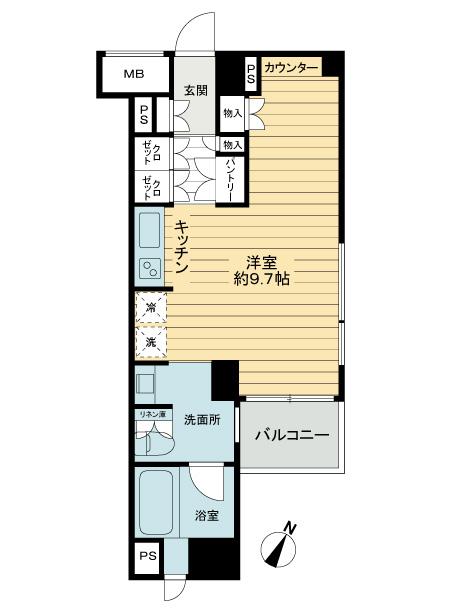 Floor plan. Price 32 million yen, Occupied area 30.68 sq m , Balcony area 2.48 sq m floor plan