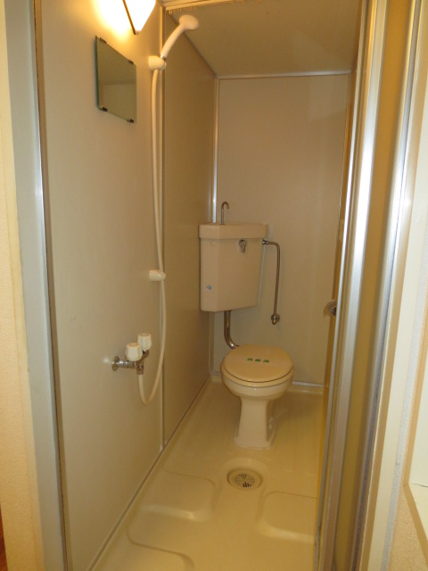 Bath. Toilet and shower room is the same room.